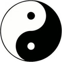 Yin and Yang twee tegengestelde principes